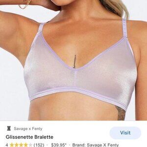 Savage X Fenty Bra Lavender “Glissenette” Bralette The Lavender Fields XL Sheer